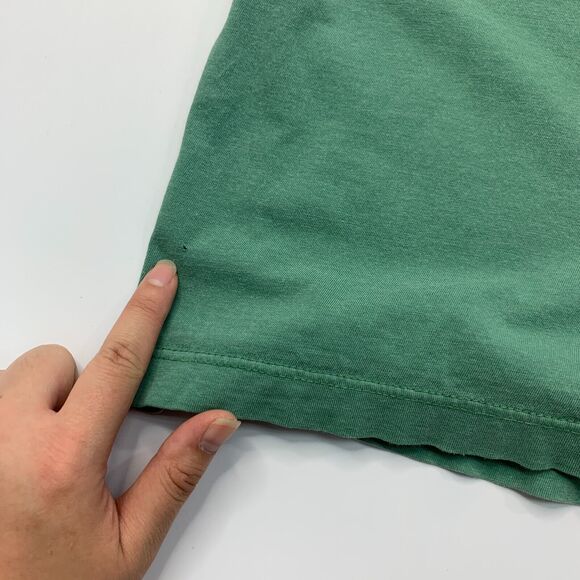 Replay Basic T Shirt Mens L Large Green Sanforized Cotton Union Made In USA Tee - Picture 10 of 16